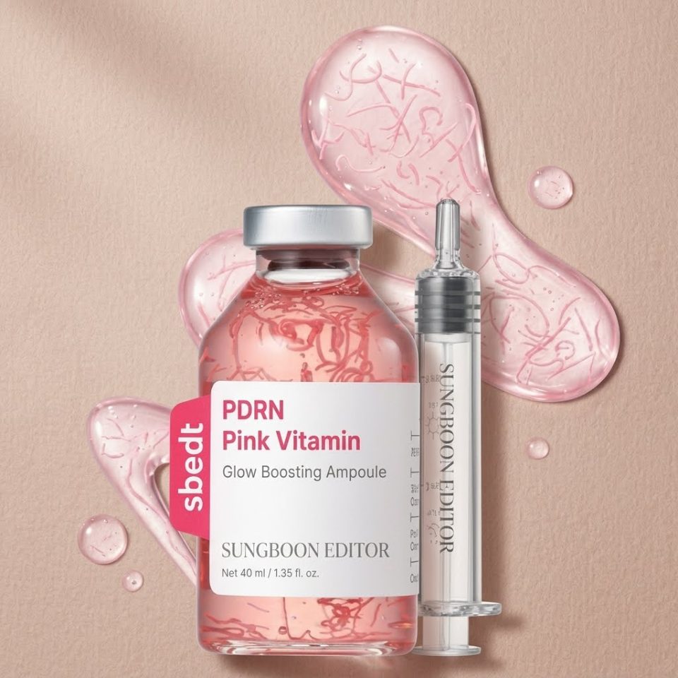 SUNGBOON EDITOR - Pink PDRN Glow Boosting Ampoule 40ml
